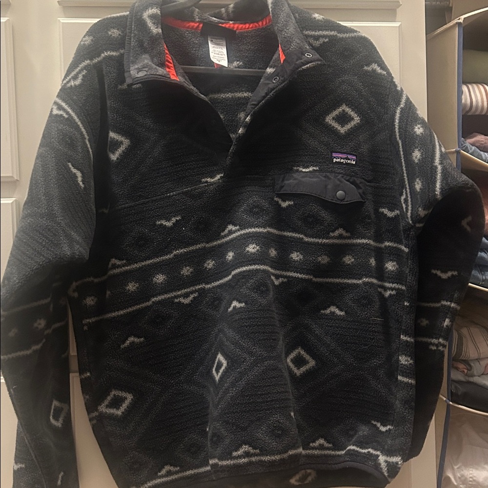 Patagonia Synchilla Fleece - Gray and Red